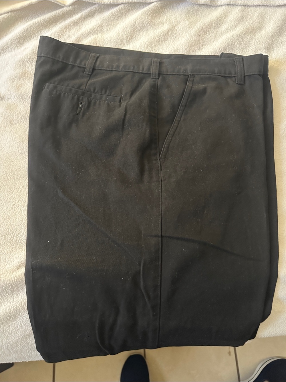 George Men's Black Chinos